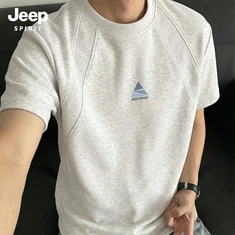 JEEP SPIRIT Men s Deconstructed Short Sleeve T-Shirt M