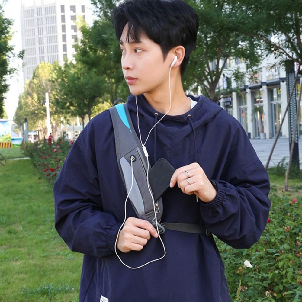 Multi-Functional Sports Shoulder Bag Casual Crossbody Fanny Pack Compact Male Chest Bag Daily Use