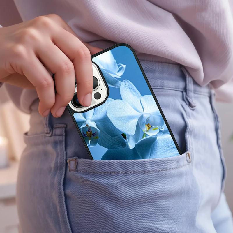 Orchid Flowers Colorful Phone Case For iPhone 17 Air 15 16e 14 13 Pro Max Coque 12 11 Pro Max PLUS cover