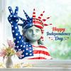 Statue of Liberty Static Window Cling Decoration for Kitchen Living Room Balcony Glass Independence Day Theme
