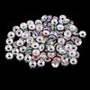 100 Stück runde Rondelle-Abstandsperlen, Kristall-Charms, Schmuckherstellung, Abstandshalter, 6 mm