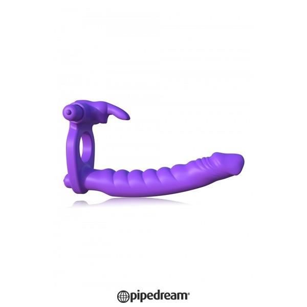 Sextoy - Pipedream - Double Pénétration - Silicone - Vibrant - Cokring Rabbit