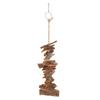 Bird Bark Chew Toys Natural Bite Resistant Relieve Boredom Hanging Chewing Toys for Parrots