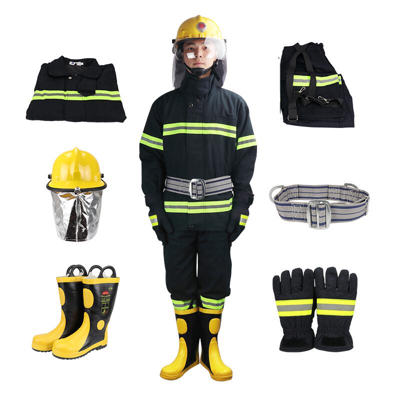 Peng an 02 Firefighter & Rescue Suit 6-Piece Set Fire Boots Size 43