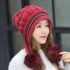 Cappello Invernale Caldo Morbido in Pelliccia Cappello con Paraorecchie Foderato in Pile per Donna Berretto Lavorato a Maglia Casual Largo Cappuccio Termico Spesso per Clima Freddo