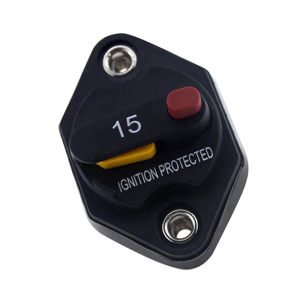 Car Audio Circuit Breaker Reset Fuse for System Protection Circuit Breaker Fuse Reset DC 12-32V Car Boat Auto Waterproof