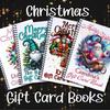 Christmas Gift Card Book Spiral-Bound Gift Cards Holder DIY Merry Christmas College Survival Kit for Students Graduation Gifts