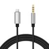 USB C To Auxiliary Cable With Metal Connectors Braided Cord For Live Broadcasting And Professional Auditory Equipment