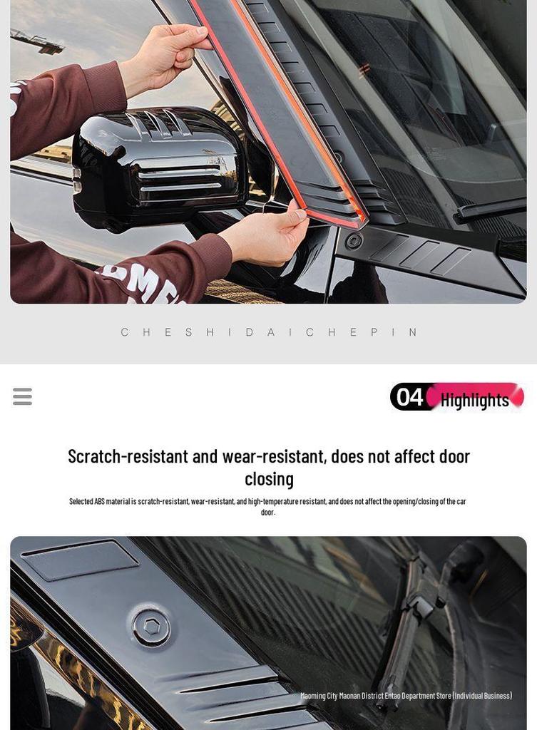 Jetour Traveler Shanhai T1 Front Bumper Hood Anti-Scratch A-Pillar Decoration