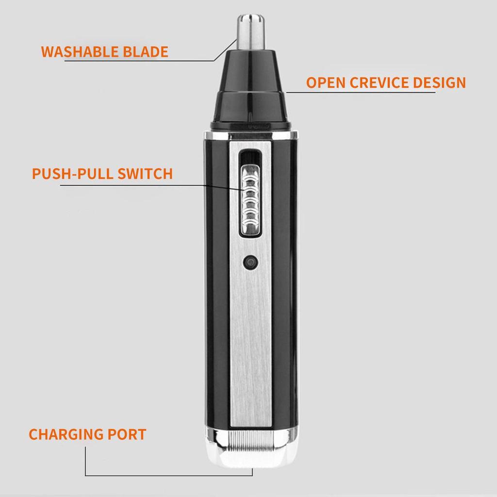 Men's 4-in-1 Electric Grooming Set: Nose, Sideburns, Eyebrow Trimmer & Shaver