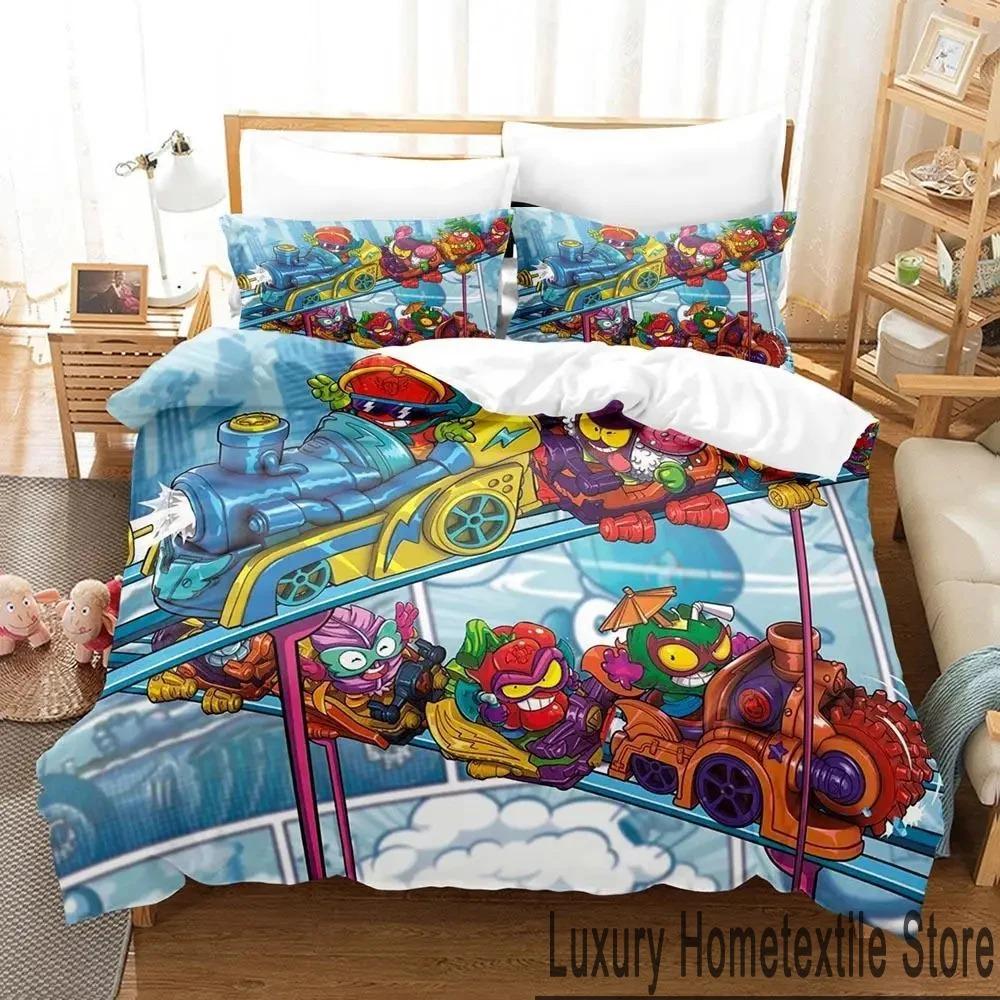 3D Print Super Zings Bedding Set Boys Girls Twin Queen King Size Duvet Cover Pillowcase Bed Boys Adult Home Textileextile