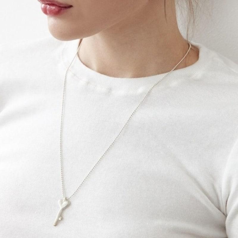 Salted Love Key Necklace Silver