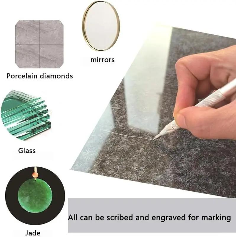 Magnetic Line Marker Pen, Diamond Engraving Pen, Tungsten Steel Scriber, Ceramic Glass Line Marking Pen, Alloy Scriber Pen