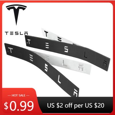 Car Sticker 2025 Hot 3D ABS Car Emblem Letter Front Hood Rear Tailgate Trunk Decals Badge Sticker For Model 3 Model S X Y