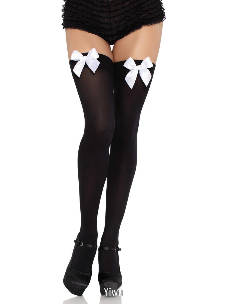Women's Matte Bow Over-the-Knee Bavarian Festival Socks