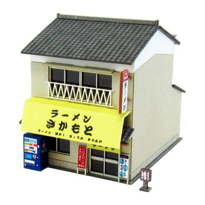Sankei Nostalgic Diorama Series Ramen Shop Paper Craft 1/150 MP03-67