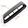 Car Air Flow Decorative,Hood Air Vents For Car,Intake Hood Scoop Turbo Bonnet Vent Cover,More Sticky (Black)