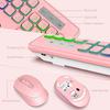 Wireless Keyboard and Mouse Set Backlit Rechargeable Wireless Keyboard Mouse Comb USB Cordless Combo for Computer Mac PC Laptop