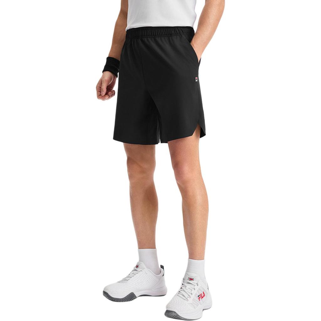 FILA Tennis Series Simple Logo Comfortable Breathable Elastic Waist Solid Basic Casual Shorts Men shorts A11M523801FBK