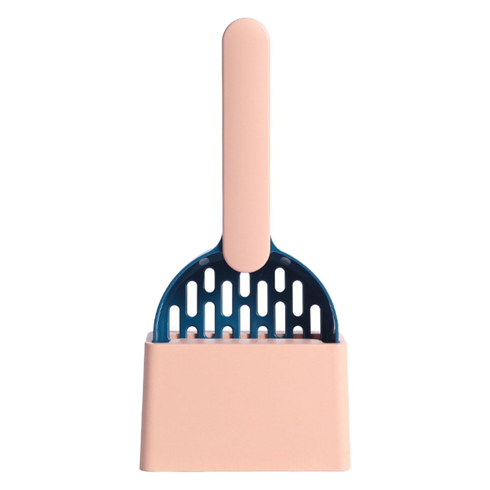 

Совок для кошачьего туалета большого размера из АБС-пластика, портативный, прочный, для дома, синий и розовый