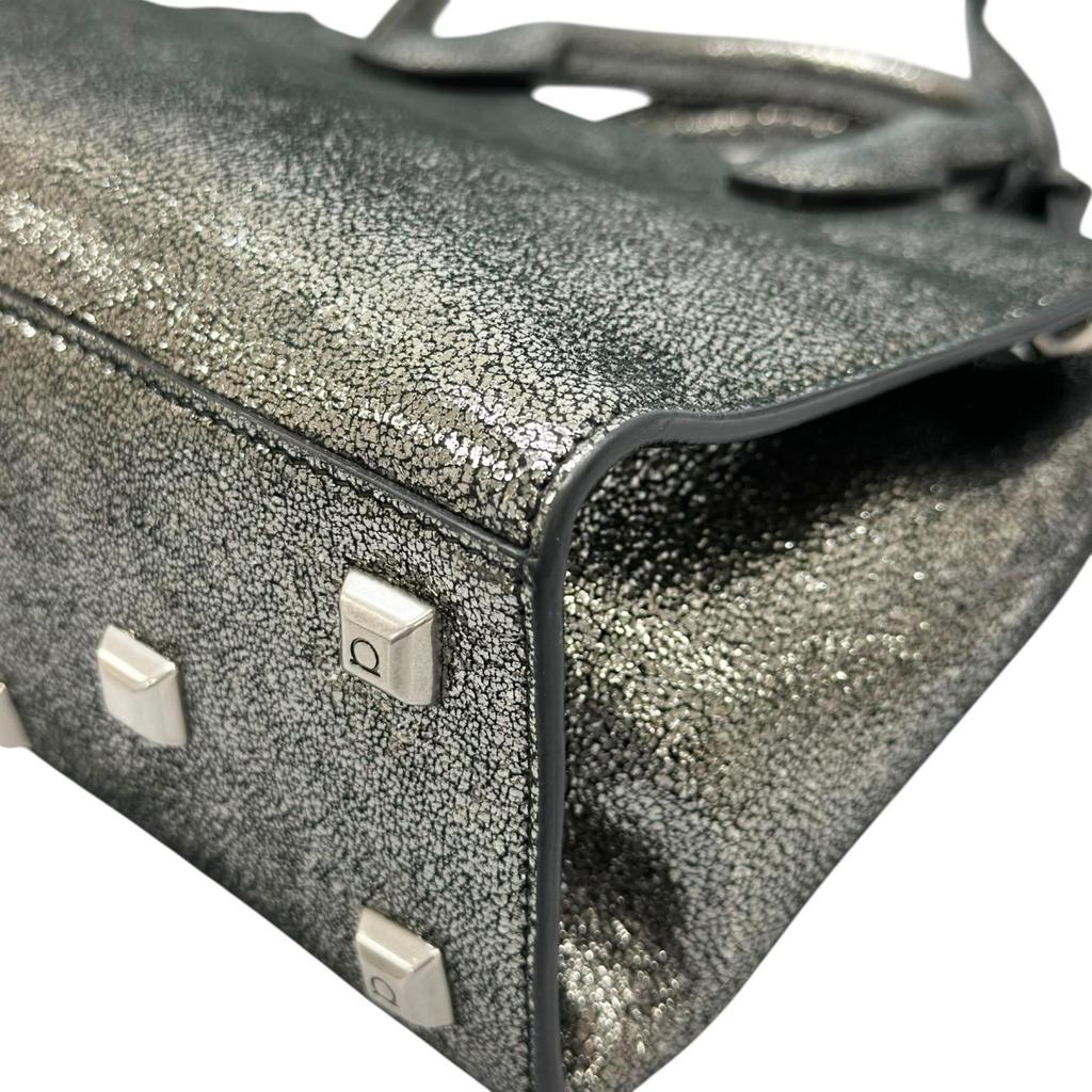 Salvatore Ferragamo Handbag Silver Women 2way Gancini used