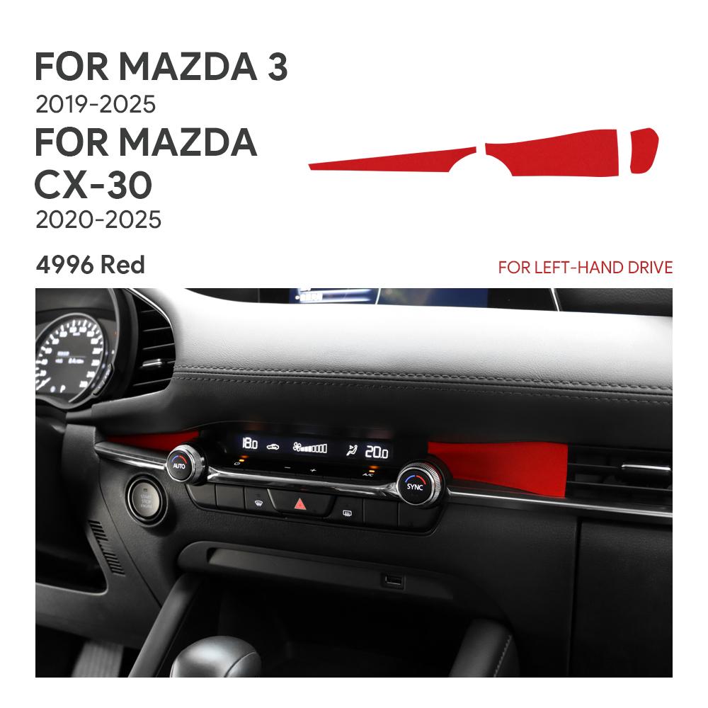 Top Suede Trim LHD RHD Sticker For Mazda 3 Axela BP M3 2019 2020 2025 2025 2025 2025 2025 Car Instrument Air Outlet Panel