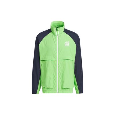 Small Logo Color Block Sports Casual Jacket Men Jackets Acid-Green JI6859