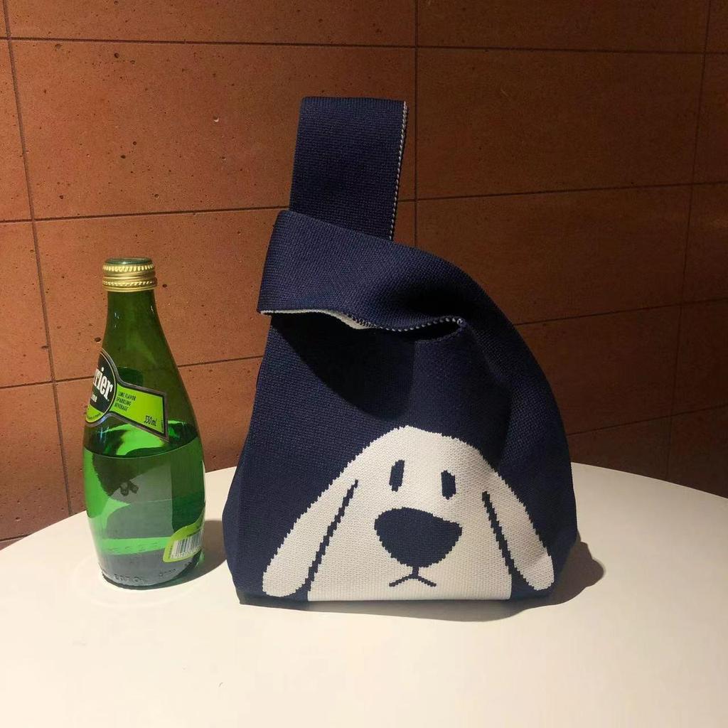 Chic Portable Knitted Handbag - Xiaohongshu Recommended Cute Style