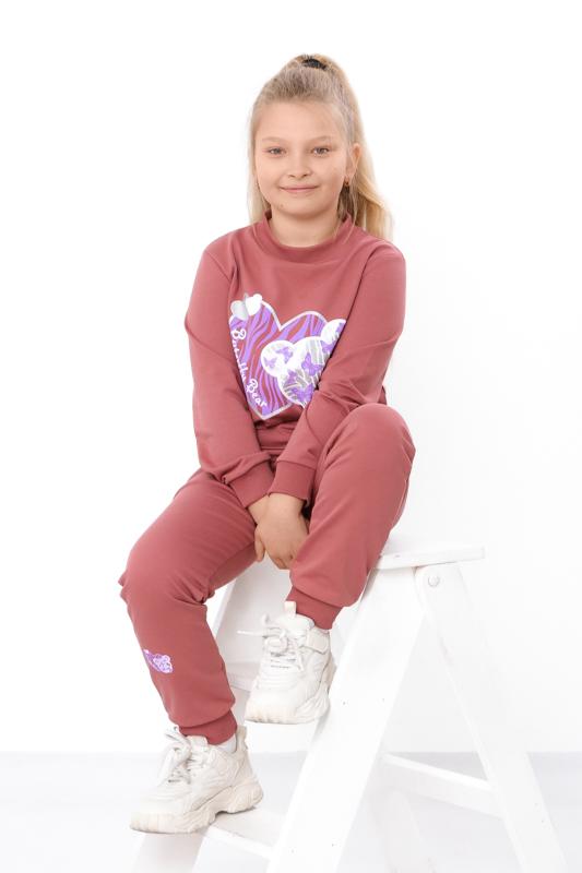 Girls' Tracksuit – Printed Sports Set with Sweatshirt and Pants, Any season 6063-057-33-2-1 HC