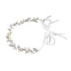 Wedding Headband Rhinestone Faux Pearl Flower Leaf Shaped Pendant Bridal Headpiece Hair Accessories