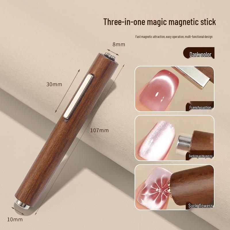 Multifunktionaler Katzenaugen-Nagelkunst-Magnet: Starker zylindrischer Magnet für ausgefallene Blitzeffekte.