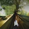 1PC Camping Hammock withMosquito Net 260x140cm Automatic Quick-opening Anti-rollover Nylon Hammock Chair Outdoor Hanging Bed Net
