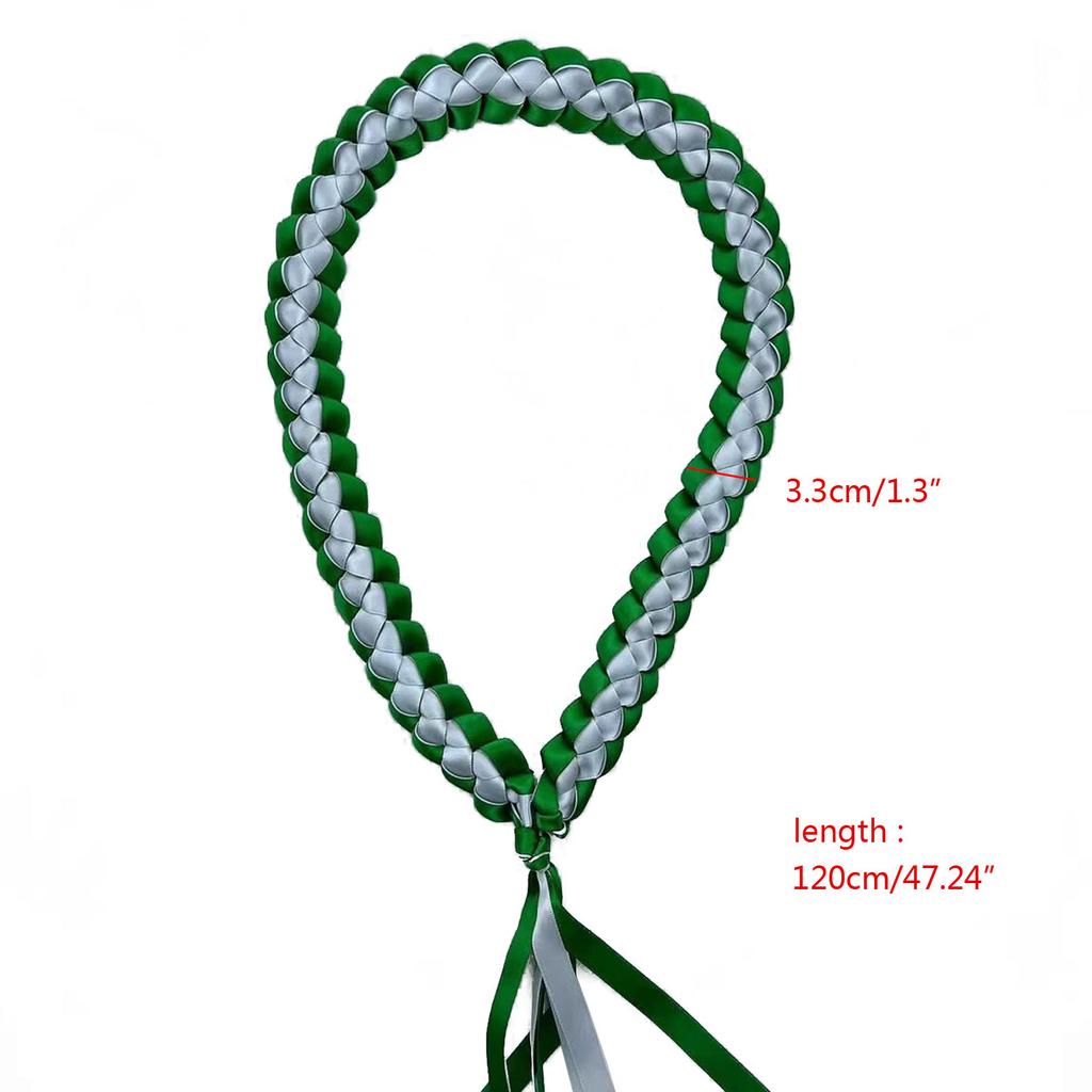Ribbon Lei Braided Necklace for Graduation Perfect Gift For Graduation Party