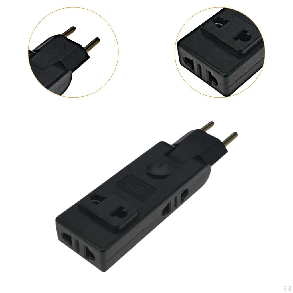 to US Plug Adapter Accessory Converter Socket for Home Living Room Office White