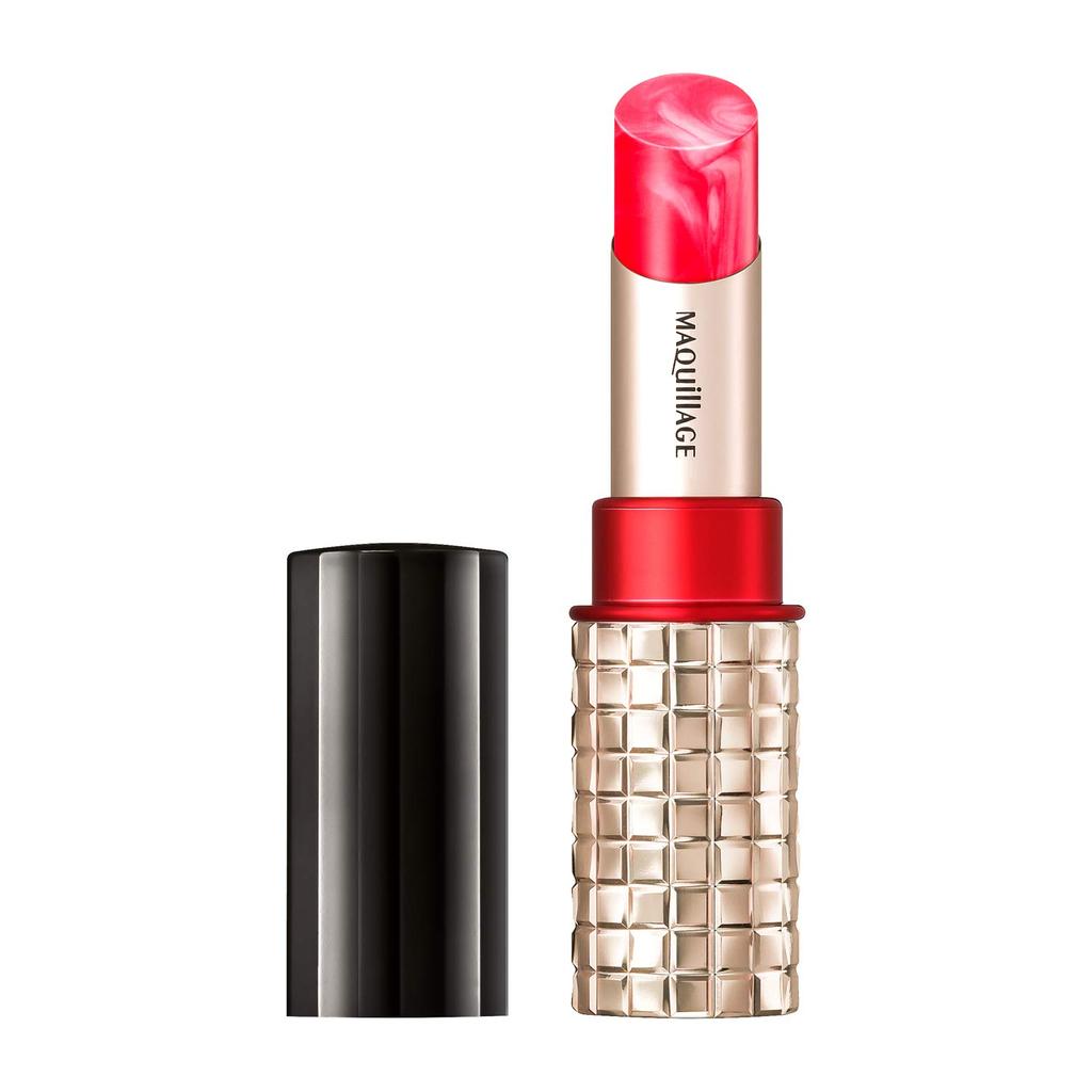Maquillage Dramatic Rouge EX Sparkling Fruit Color Gorgeous and Feminine RD433 Sparkling Lipstick, Fragrance, Strawberry, 3.9g (x 1)