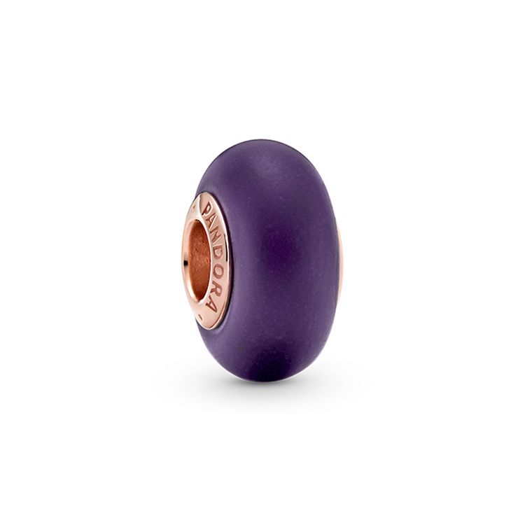 Pandora Rose Matte Murano Glass Charm Women Charm Purple 789547C00 Purple,F