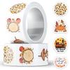 500-Sheet Retro Autumn Fall Sticker Roll for DIY Notebooks, Envelopes, and Sealing