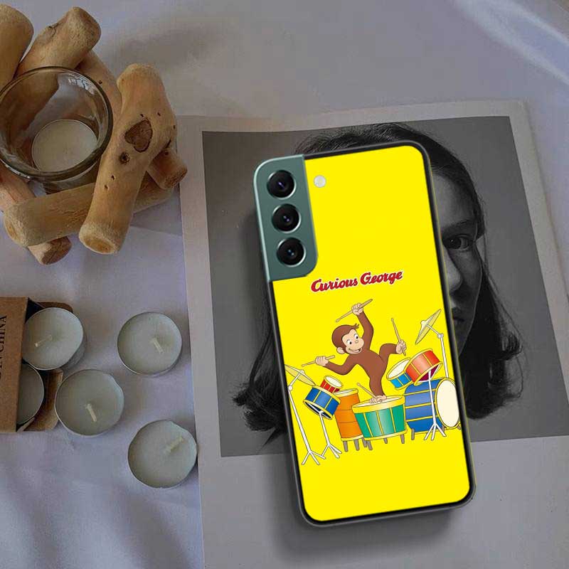 Curious G-Georgeser-m-Monkeis Phone Case For Samsung Galaxy S22 S25 Ultra S21 S10 Plus S26 Edge S20 S23 S24 FE Cover Silicon Samsung S21 FE