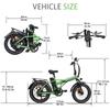 BAOLUJIE DZ2031 Electric Bike 20*4.0" Fat Tire, 500W Motor 48V 13Ah Battery 35-45km Range 40km/h Max Speed Mechanical Disc Brake