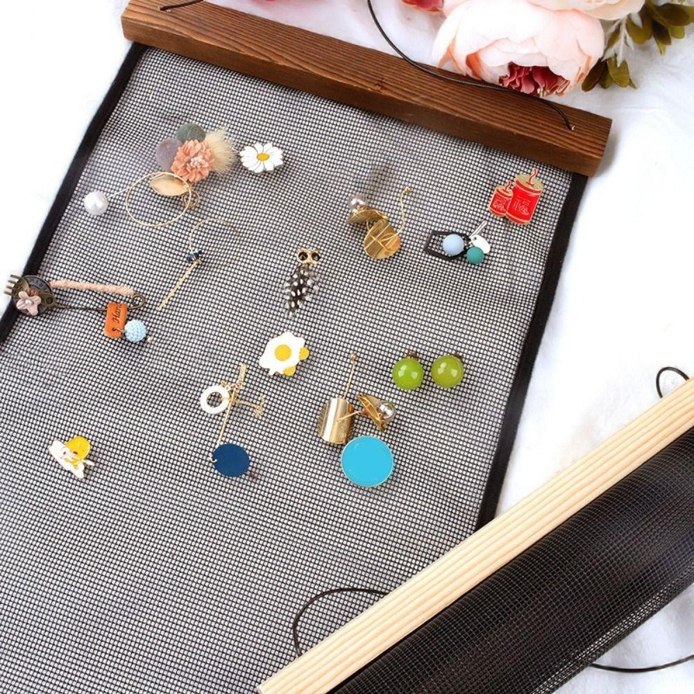 Large Capacity Hanging Earring Display Rack Mesh Grid Mesh Display Rack Living Room