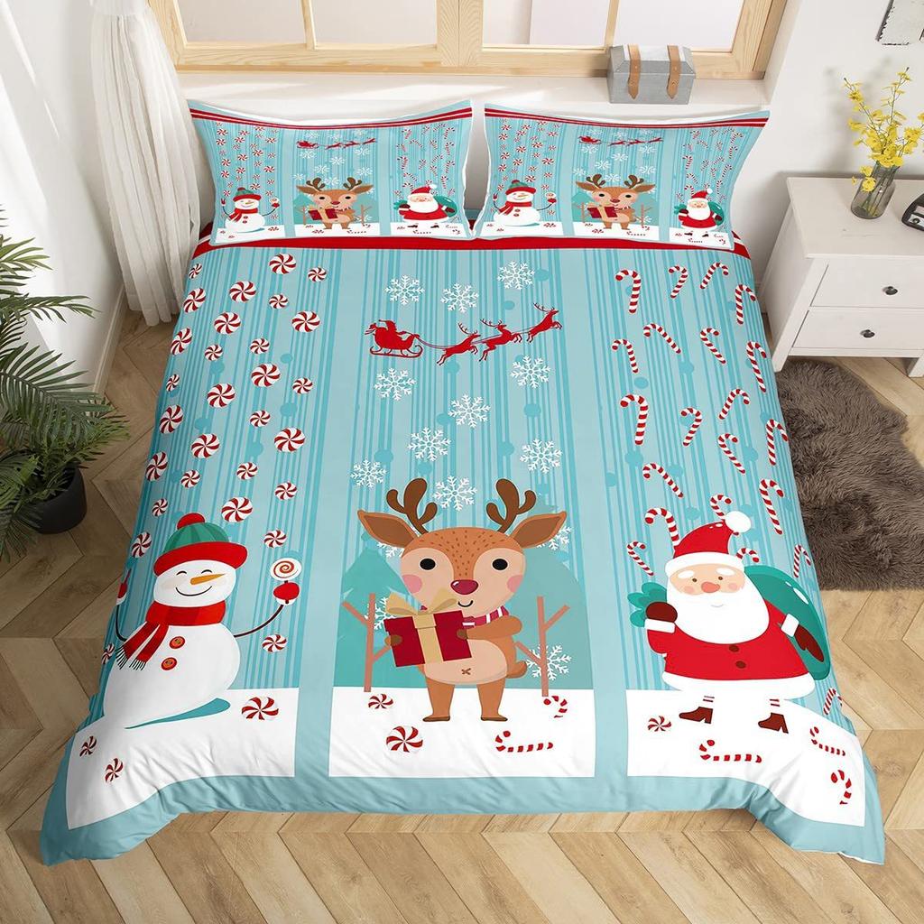 Fresh Little Deer Down Comforter Set Bedding Set 3-piece Duvet Cover Set