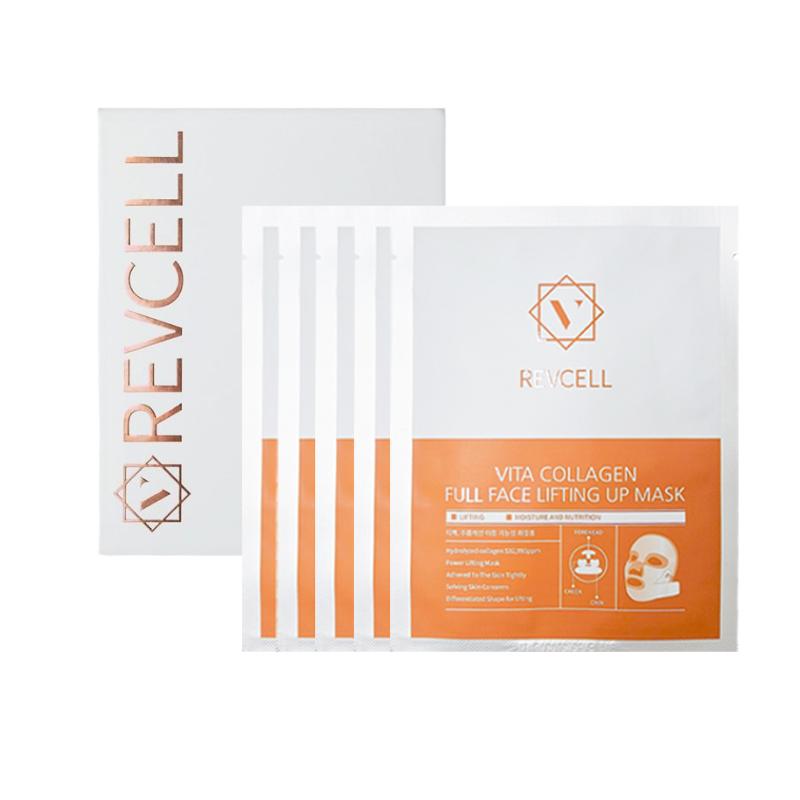 [REVCELL] Vita Collagen Full Face Lifting Up Mask 19g (Set of 5EA) - Professional Firming & Vitalizing Elasticity Care
