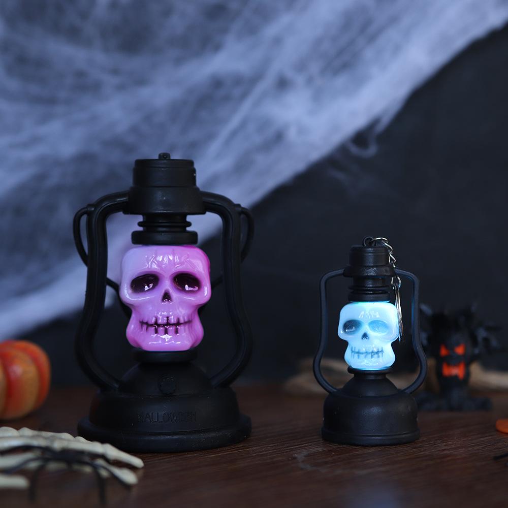 LED Halloween Lantern Set: Pumpkin, Ghost, Skull, and Kerosene-Style Candles