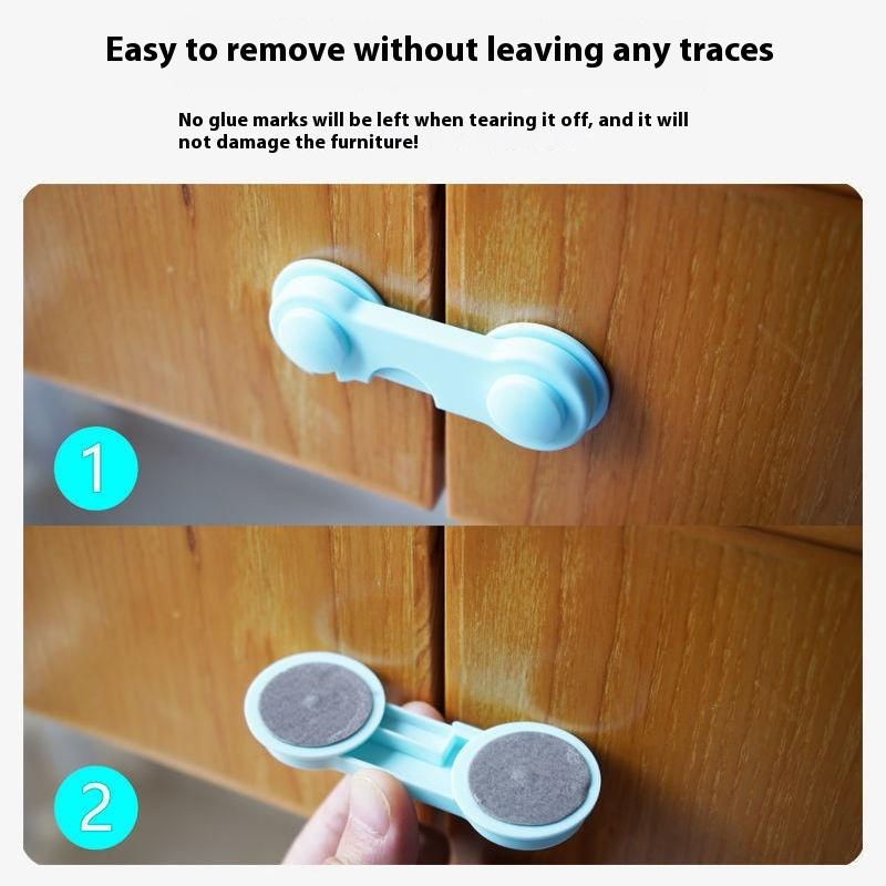 3 Stück/Los Kindersicherung Schutz von Kindern Baby Schublade Anti-Öffnen Schranktür Kühlschrank Anti-Quetsch Sicherheitsverschluss Schnalle