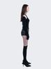 Nogtabeu Curve Panel Leather Shorts