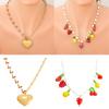 Handmade Glass Fruit Pendant Necklace Offering A Touch of Artistics and Nature Inspire Elegant for Any Outfits