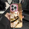 Game GI Ningguang Pink Translucent Mobile Phone Case for iPhone 17 16 15 14 13 12 11 X XR XS 8 7 Air Pro Max Plus Colorful Cover