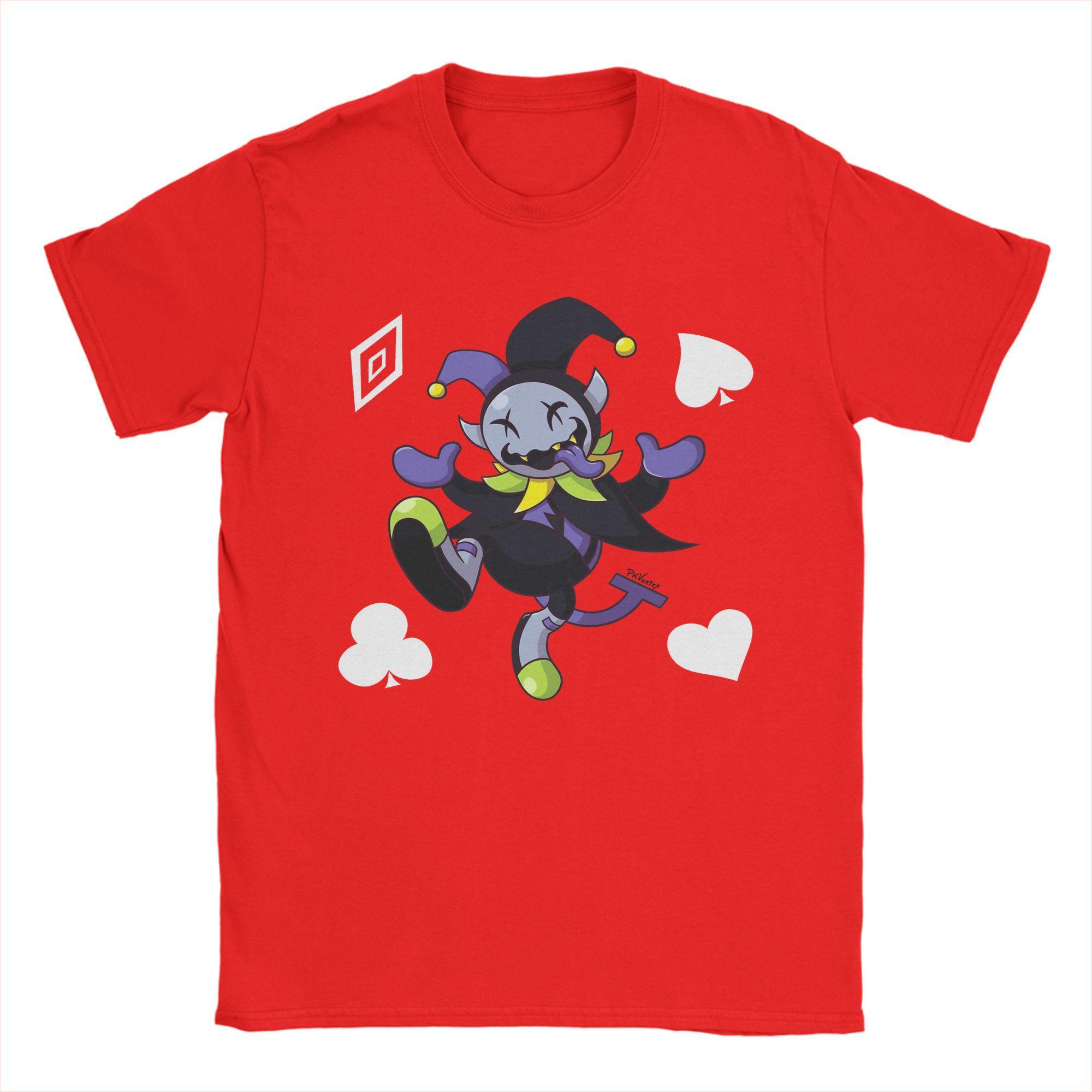 Unisex Women Graphic Printed Jevil the Chaotic Jester Deltarune  Tee T Shirt Cotton  Tshirts Clothing S