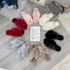 Women's Cozy Cross Fluffy Slippers for Autumn/Winter - Indoor Flat-Bottom Slippers for Home
