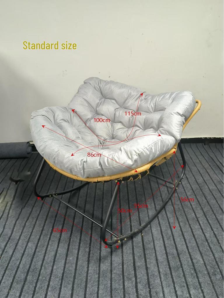 Bird's Nest Recliner: Cozy Rocking Chair and Lazy Sofa for Adults, Perfect for Balcony Relaxation and Sleeping.